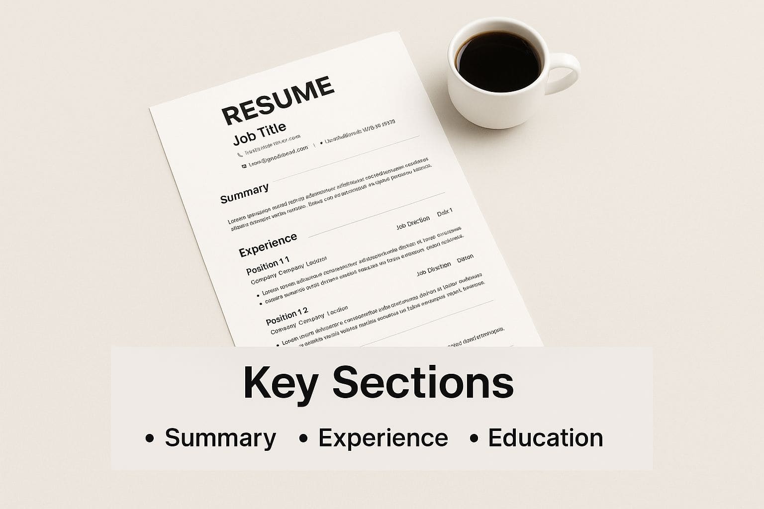 Essential sections of a modern CV for ATS and recruiters