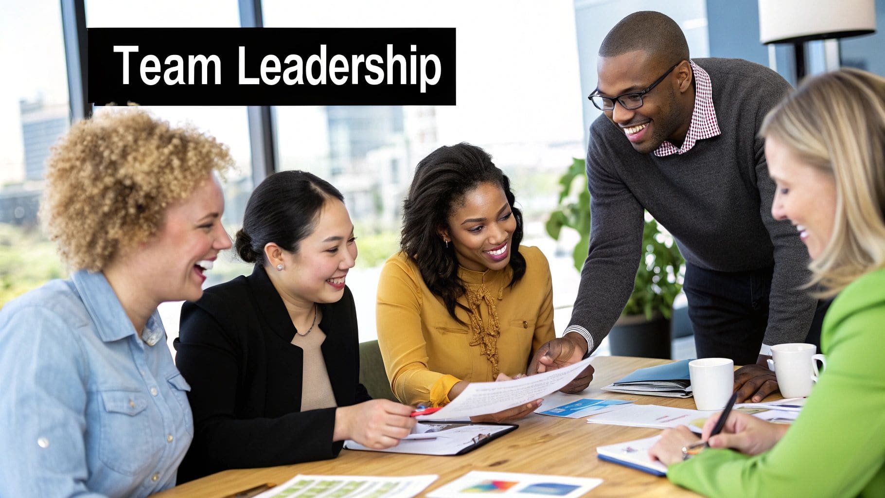 Team leadership and development accomplishments visual