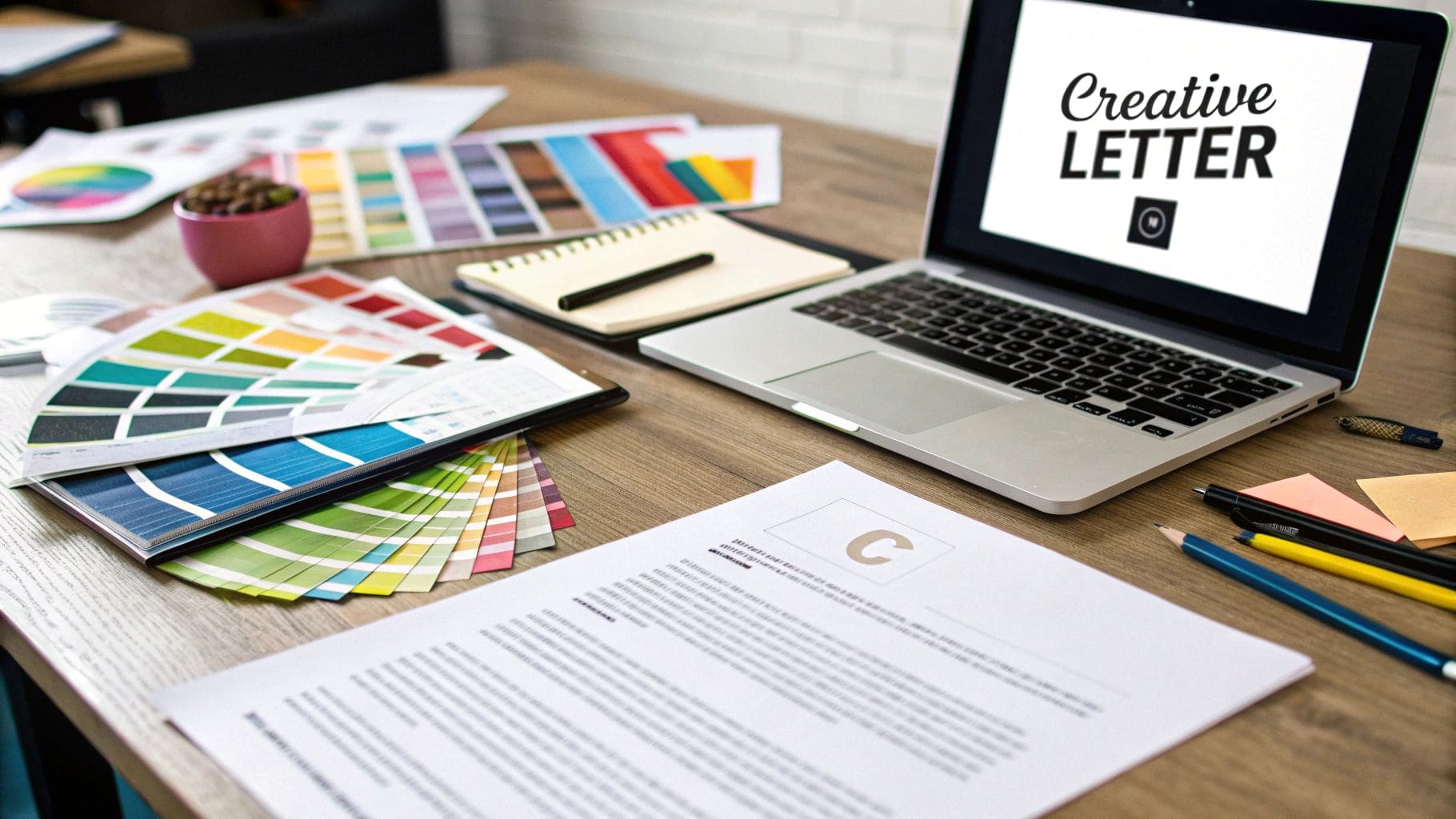 Creative Industry CV Cover Letter - Examples of creative cover letter designs that showcase artistic skills and personality