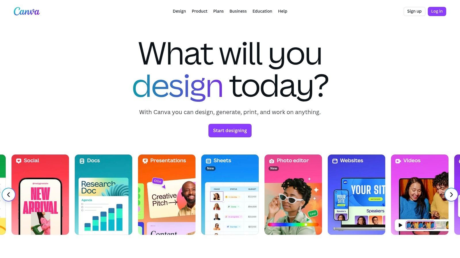 Adobe Express Free Resume Maker showing creative design templates and AI-assisted editing