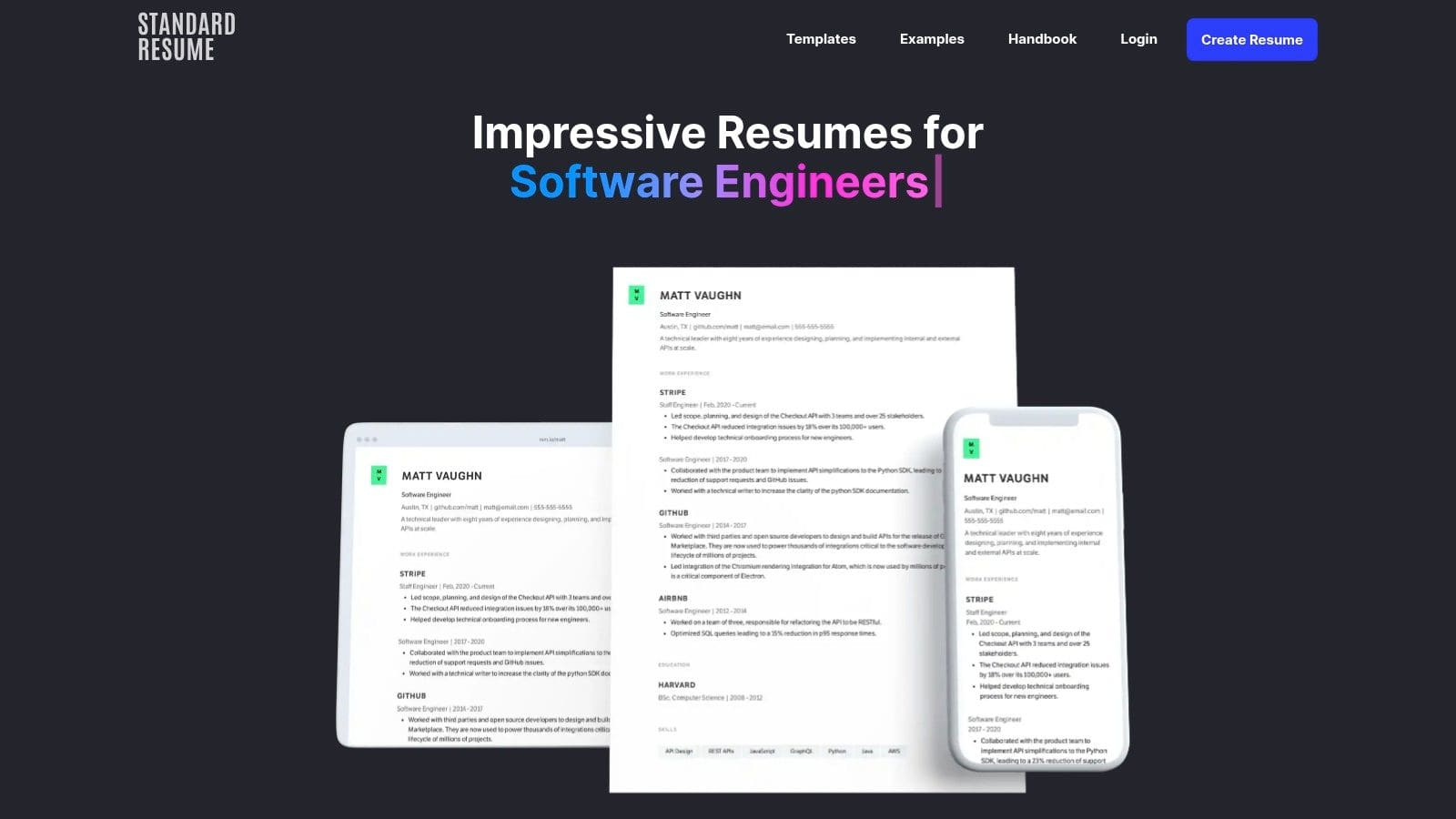 FlowCV showing modern customizable templates with clean design interface
