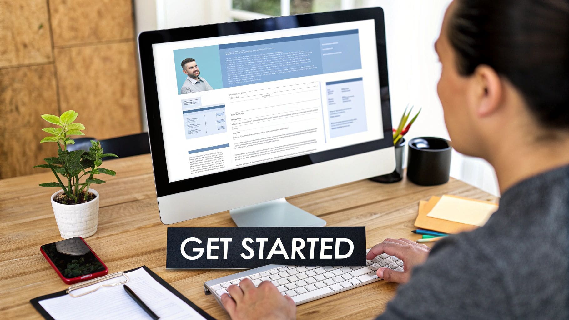 Modern recruitment dashboard showing AI-powered candidate screening and matching with data visualization